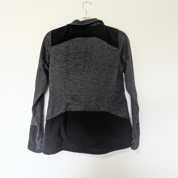 The North Face Womens Shastina Stretch Full Zip Fleece Jacket Grey Black Medium - Picture 4 of 8